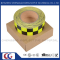 Fluorescent and Black Checkered Adhesive Reflective Safety Warning Tape (C3500-G)